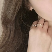 ［ s925pierce ］small square