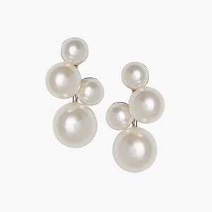 【Elizabeth Bower】Bubble Mini Pearl Stud シルバーイヤリング