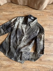 MADE IN ITALY alphabet pattern shirt-4853-8