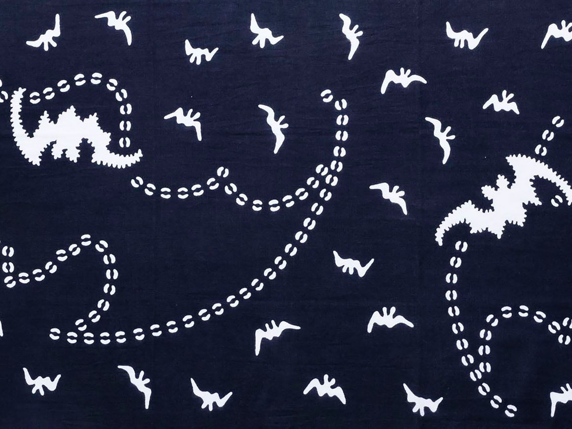 常盤型てぬぐい|コウモリ