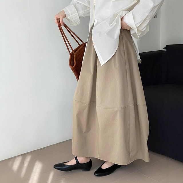 切替デザイン　コクーンスカート　 N00107