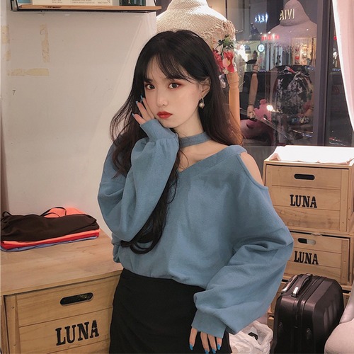 ✞ ♡ストラップレスラウンドネックプルオーバー 長袖スリーブセーター 大人女子☆ ロング ✞ゴスロリ SM ミリ 甘ロリ クラロリ 和ロリ エレガント 黒ロリ 姫ロリ 華ロリ BB-BB39812953189