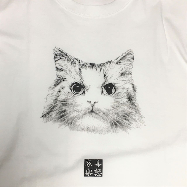 Tシャツ〝CATFACEロングスリーブ喜怒哀楽〟猫/メンズ・レディース　FK-1005