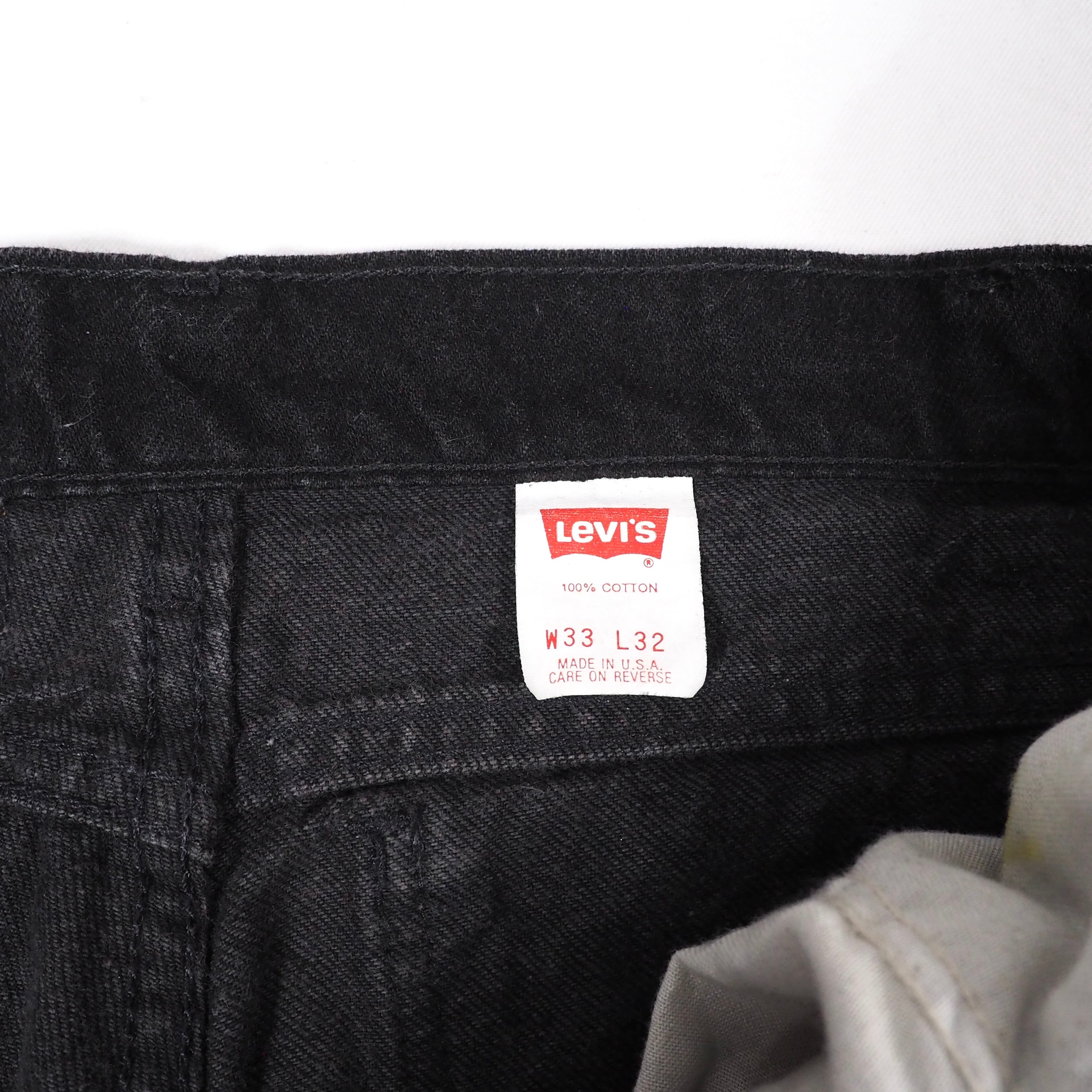 Levi's 517 RELAXED(518-4159) black denim pants W33/L32 USA製 Levi's 517 RELAXED(518-4159) black denim pants W33/L32 USA製