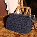 USA VINTAGE WOOD HANDLE MESH HAND BAG/アメリカ古着ウッドハンドルメッシュハンドバッグ