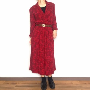 レッド 千鳥柄 ペイズリー柄 コーデ 七分袖 ワンピース レディース 古着 ヴィンテージ Olg8135 古着 通販 レディースワンピース の古着屋アルテアヴィンテージ レッド 千鳥柄 ペイズリー柄 コーデ 七分袖 ワンピース レディース 古着 ヴィンテージ Olg8135 古着 通販 レディースワンピース の古着屋アルテアヴィンテージ