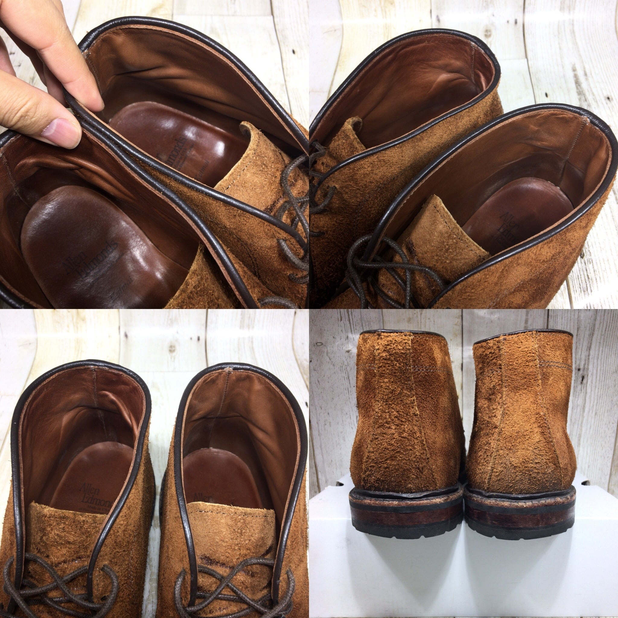 Allen Edmonds アレンエドモンズ スエード チャッカブーツ US9H 27.5cm 