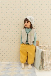 ミルクパウダー / milkpowder / ポグニフリースベスト / 韓国子供服 / キッズ / 26winter〖取寄〗*XS~XL*
