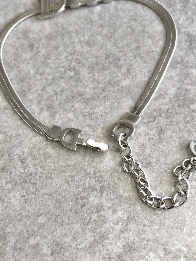 Christian Dior クリスチャン ディオール ブレスレット シルバー DIORロゴ vintage ヴィンテージ オールド fim3z7