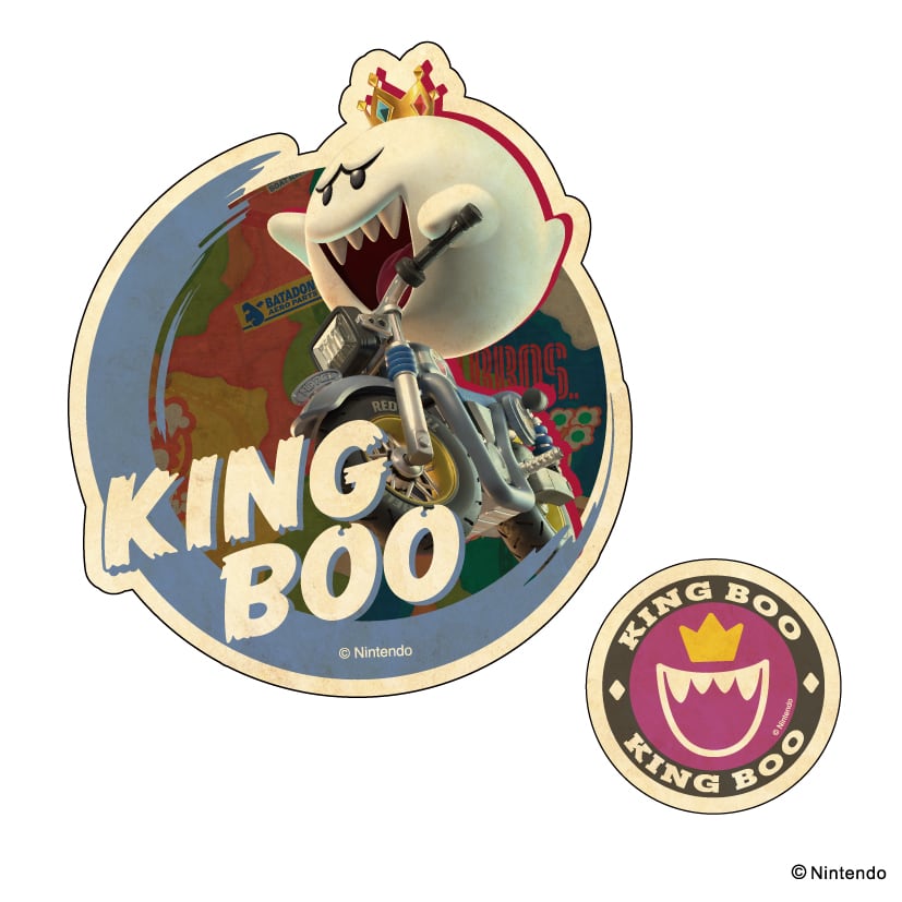 マリオカートワールド トラベルステッカー 2枚セット ⑩キング マリオカートワールド トラベルステッカー 2枚セット ⑩キング
