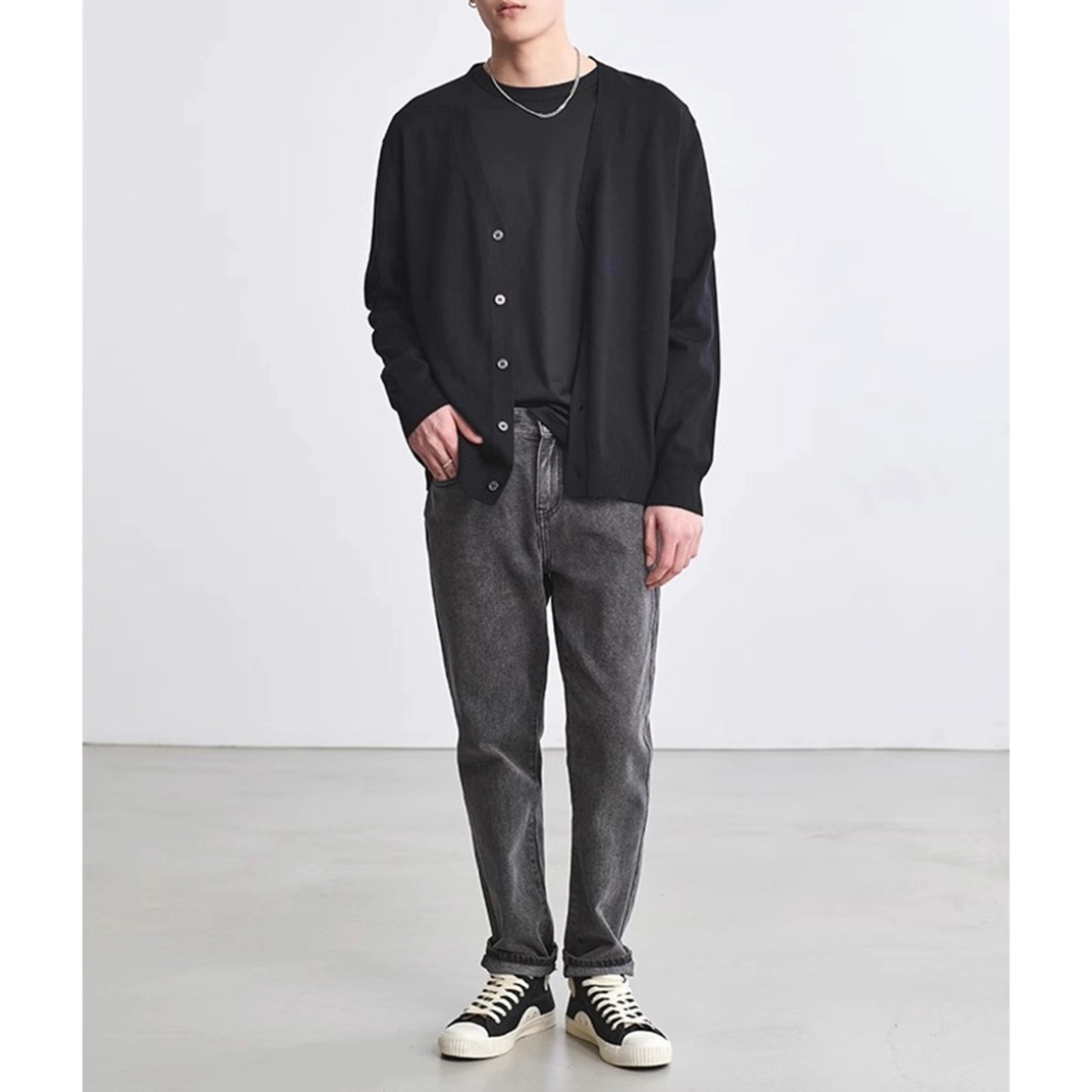 V-Neck Relaxed Cardigan TB2554・画像10