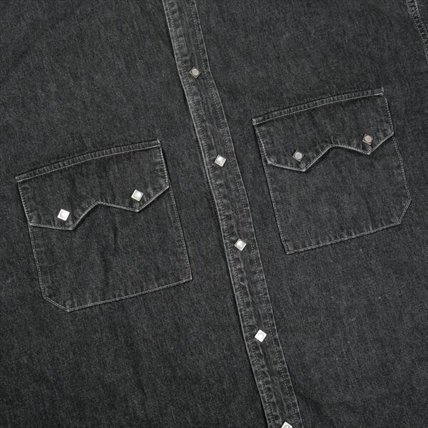 Size【L】 TENDERLOIN テンダーロイン DENIM SHT SNAP BUTTON BLACK