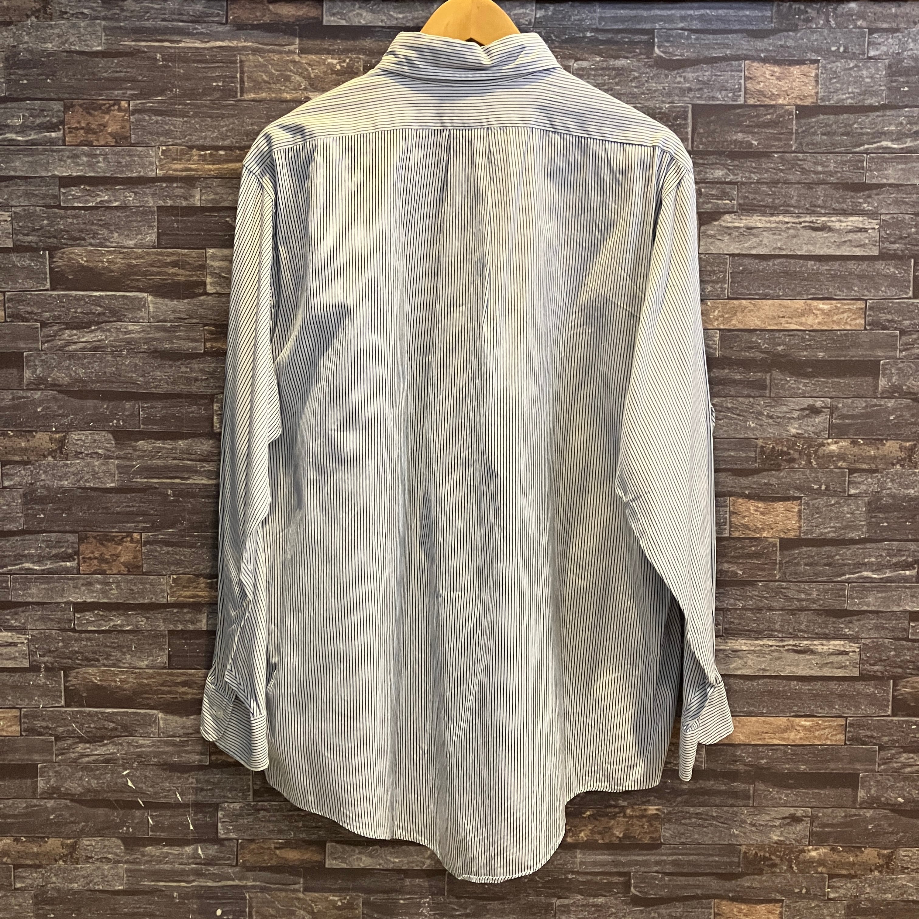 BROOKS BROTHERS OXFORD STRIPE B.D SHIRT 1990'S OLD | safarionline