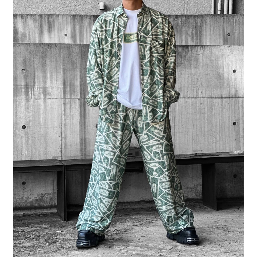 VETEMENTS】MILLION DOLLAR FLUID JERSEY PANTS(MULTI) | AYIN