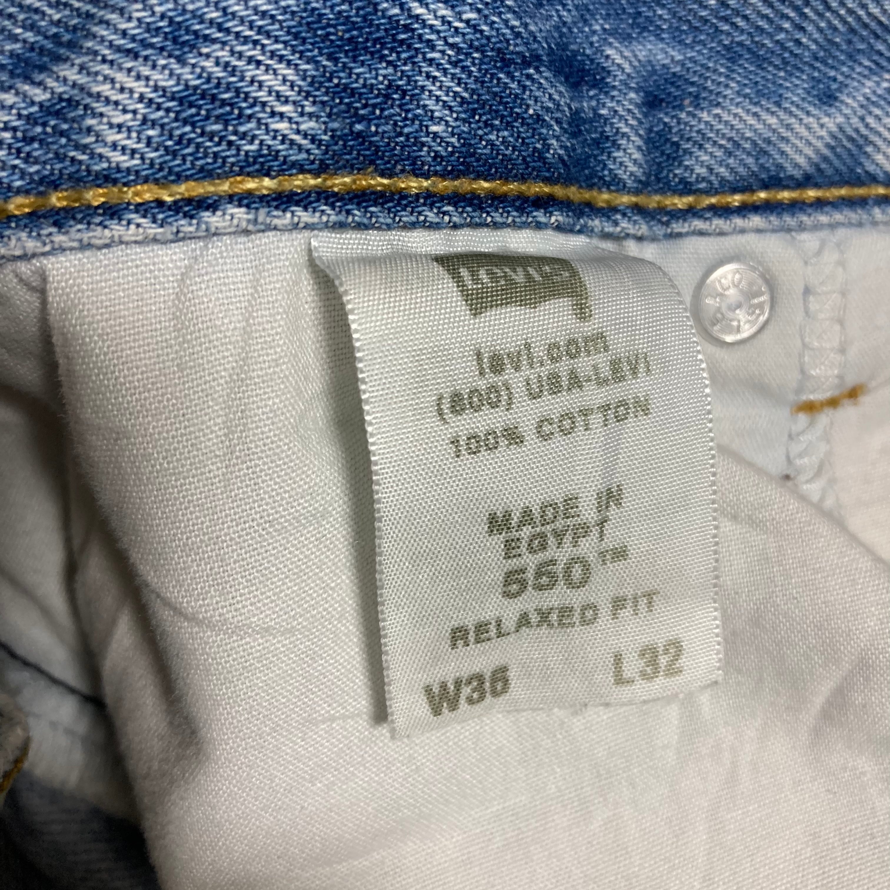 ＊6972 levis リーバイス　550 テーパード　デニムパンツ w36