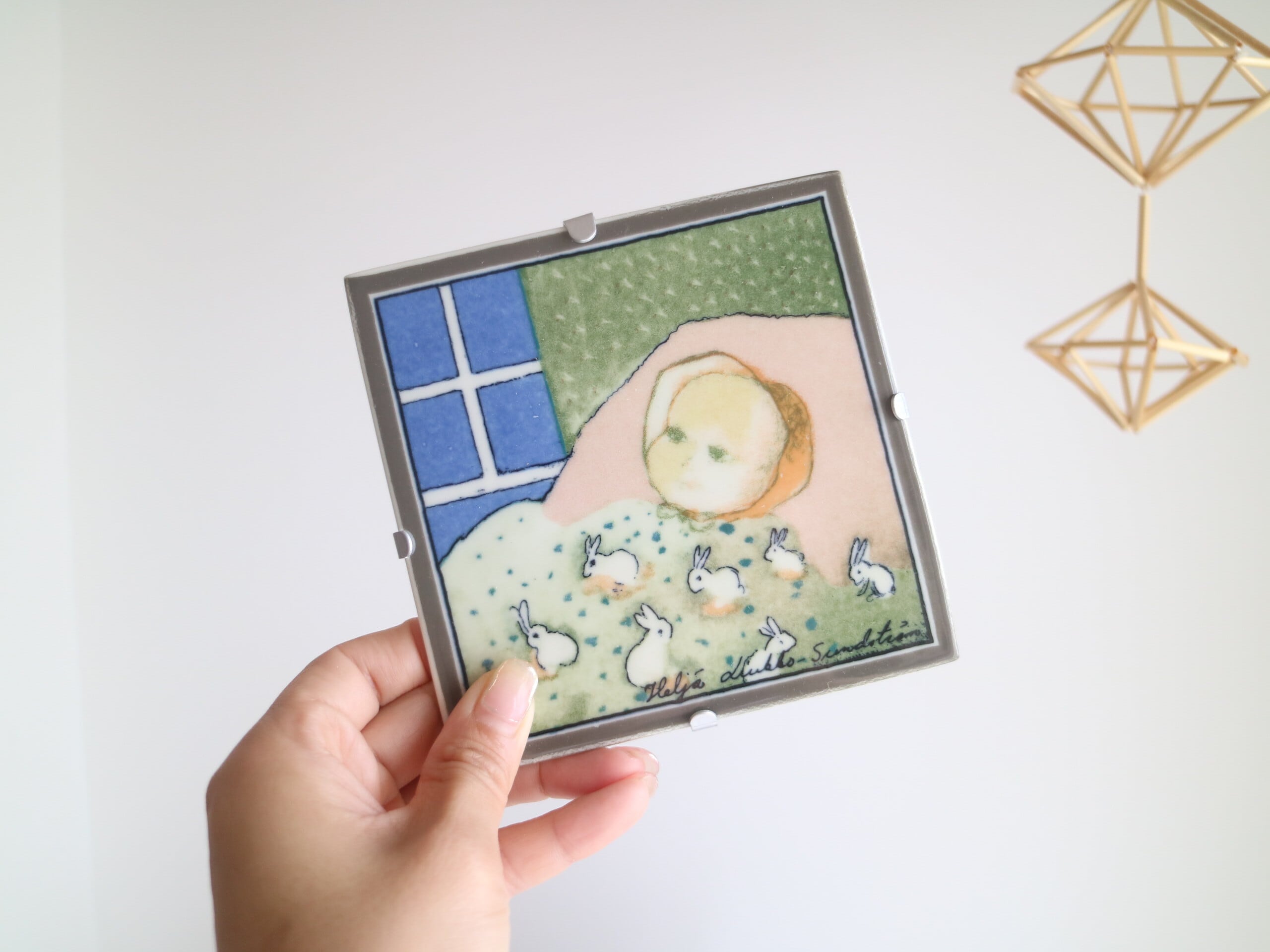 ARABIA ヘルヤ \"Syvällä sydämessä\" 陶板画 ARABIA ヘルヤ 