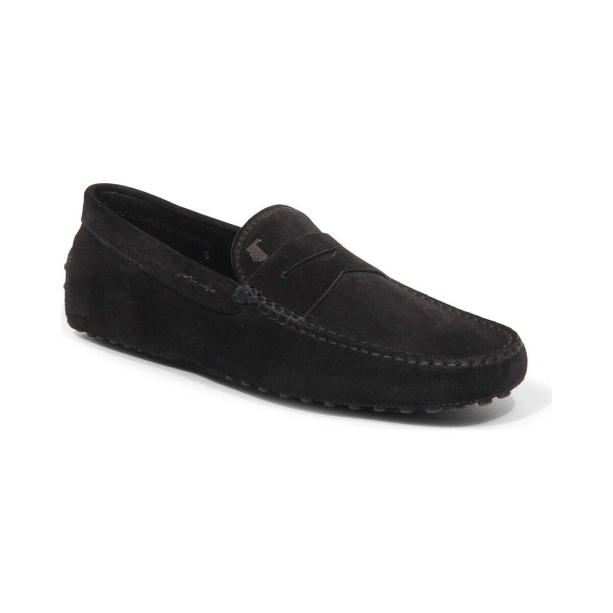 TOD'S トッズ メンズ ローファー スエード ブラック