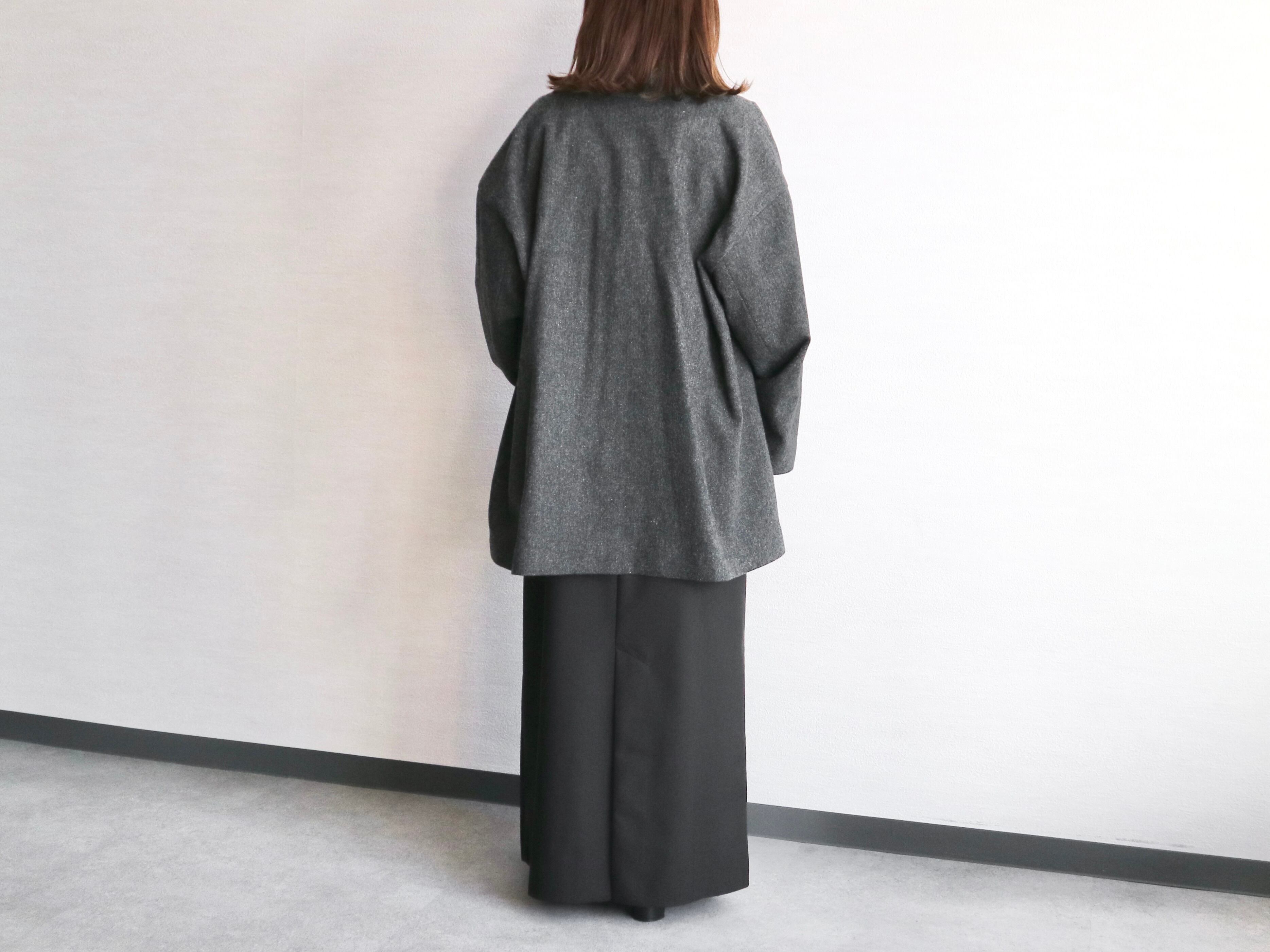 mizuiro ind ミズイロインド】WOOL BLEND TAILORED JACKET mizuiro ind ミズイロインド】WOOL BLEND TAILORED JACKET