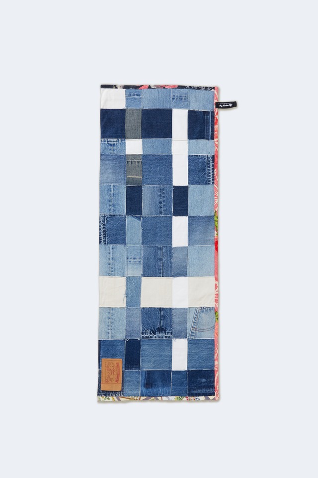 リメイクデニム　パイピングマット100×40cm