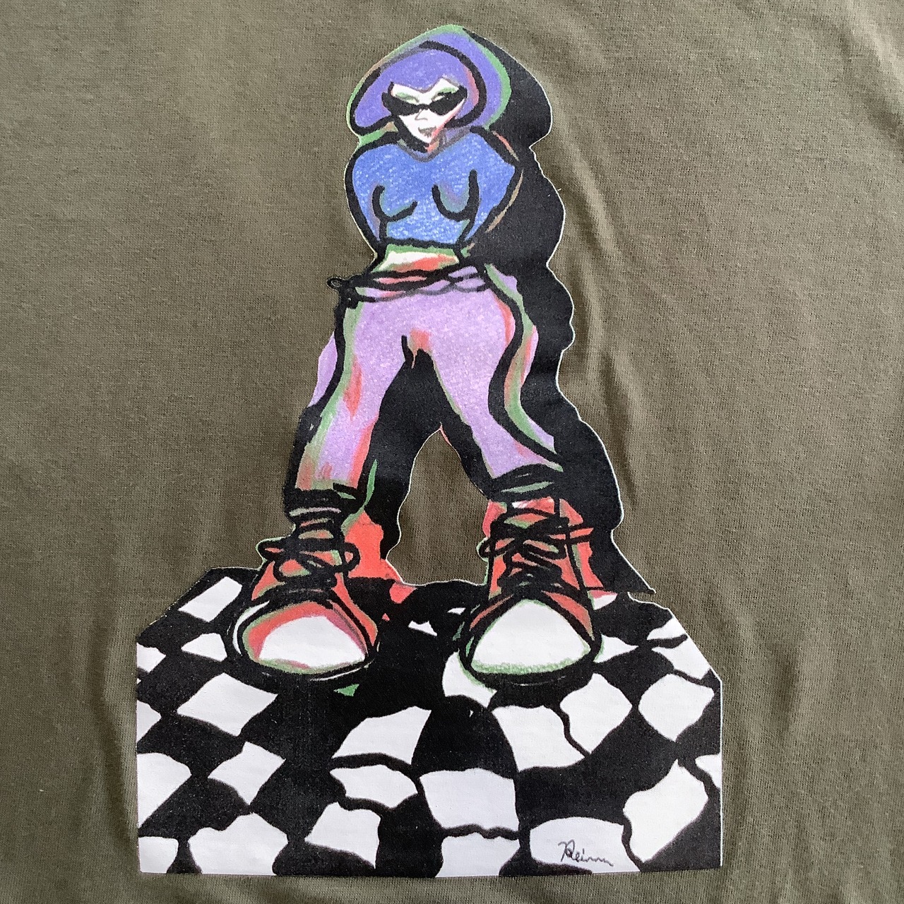 Reason to live ( 生きがい ) Tシャツ アーミーグリーン