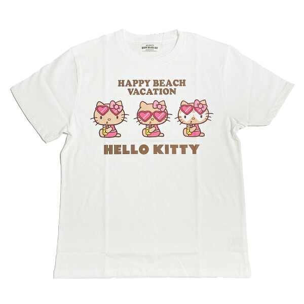 サンリオ ハローキティ 日焼け キティ 半袖Tシャツ(M) ジュース