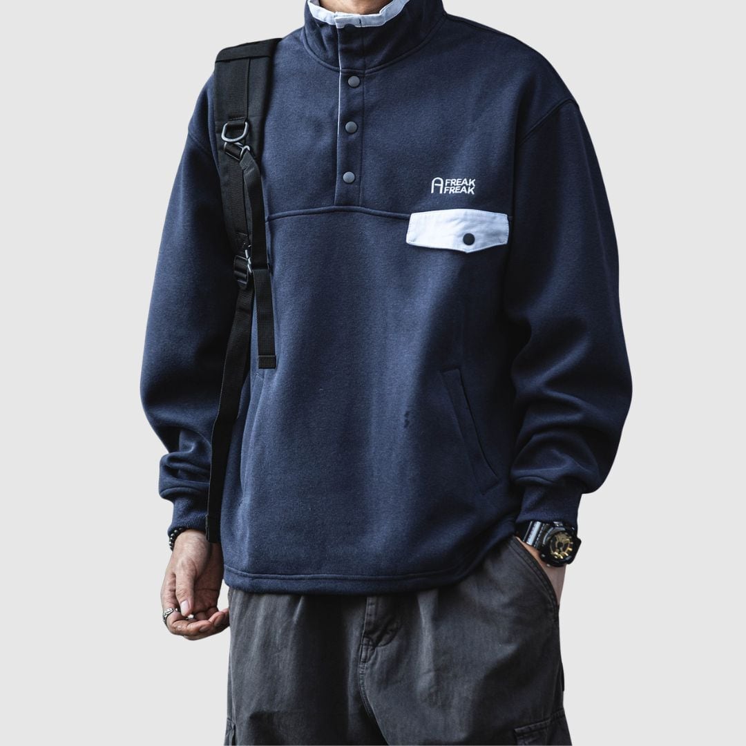 スタンドカラースウェットシャツ H2724