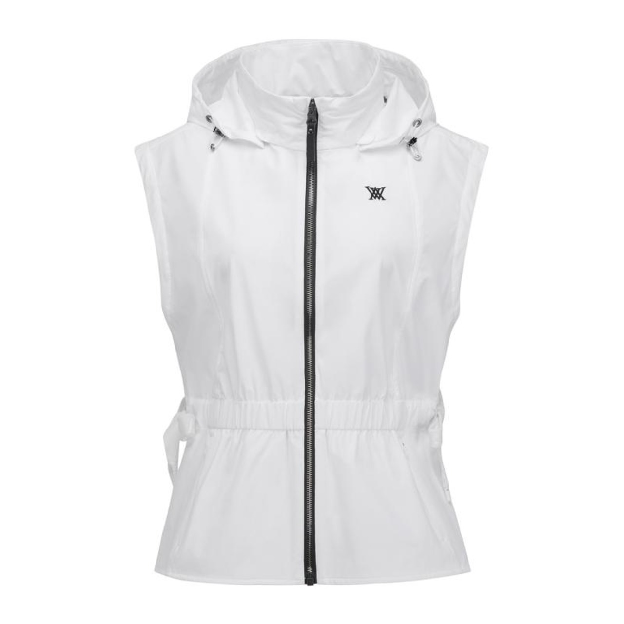 W WAIST SHIRRING HOODY VEST