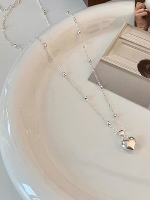【即納商品】circular heart necklace