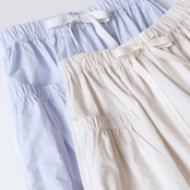 【2color】100%コットン ワイドバルーンパンツ P0004