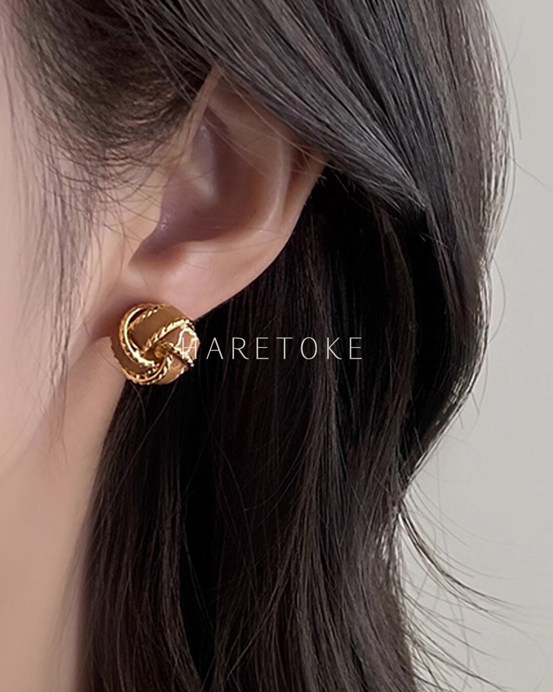 ヴィンテージ風ツイストピアス AC251130 | ハレトケ HARETOKE