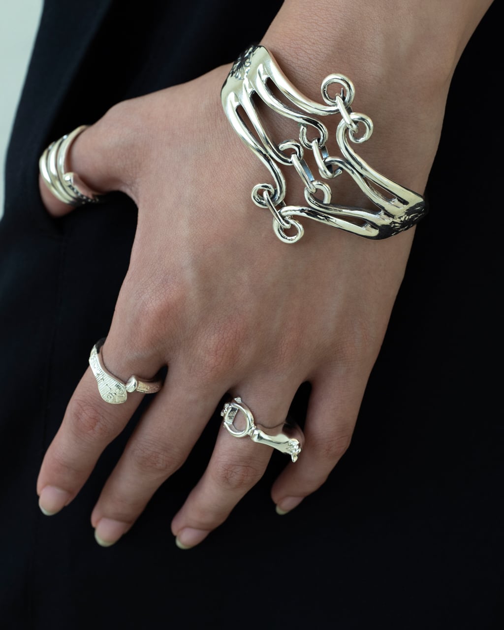 R-080 Horse ring (horse bit) | WAKAN SILVER SMITH online store