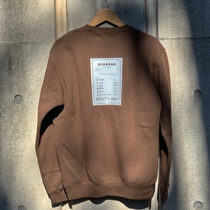 TAG CREW NECK（BROWN）