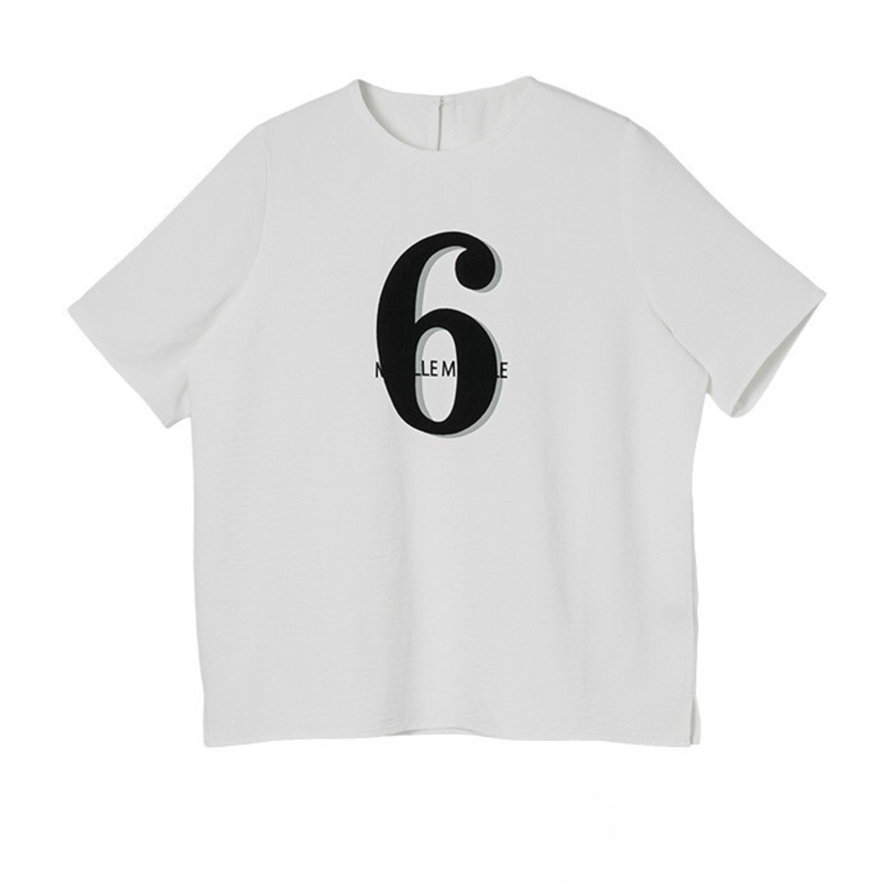 MME115BEB フロッキープリントTシャツ