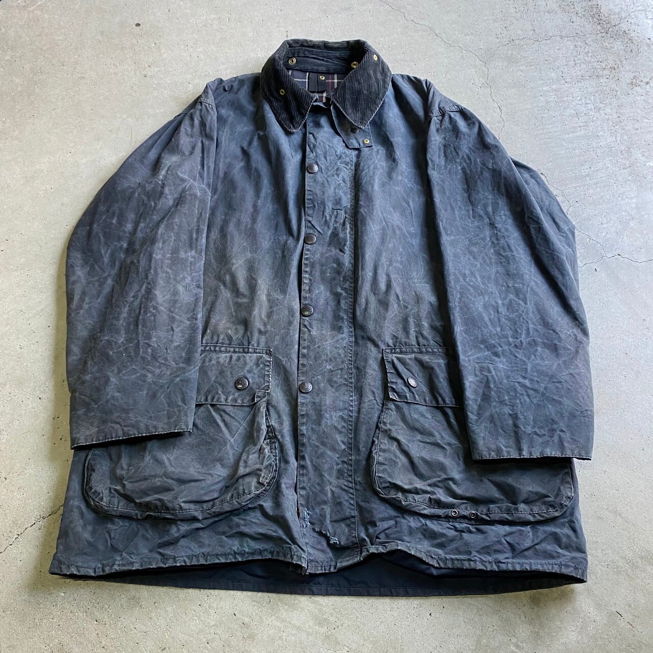 ビッグサイズ 80年代 ビンテージ 旧3ワラント Barbour バブアー ...