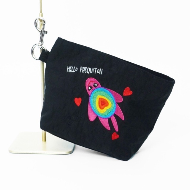 Trapezoid Clip Pouch  Sサイズ  「Love」