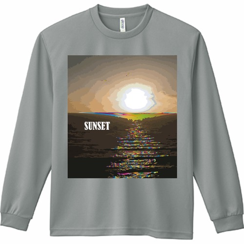 夕日のロングTシャツ