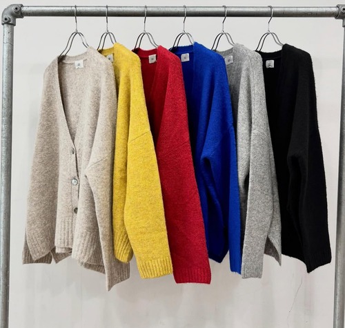 【 siro de labonte 】whip yarn side slit cardigan