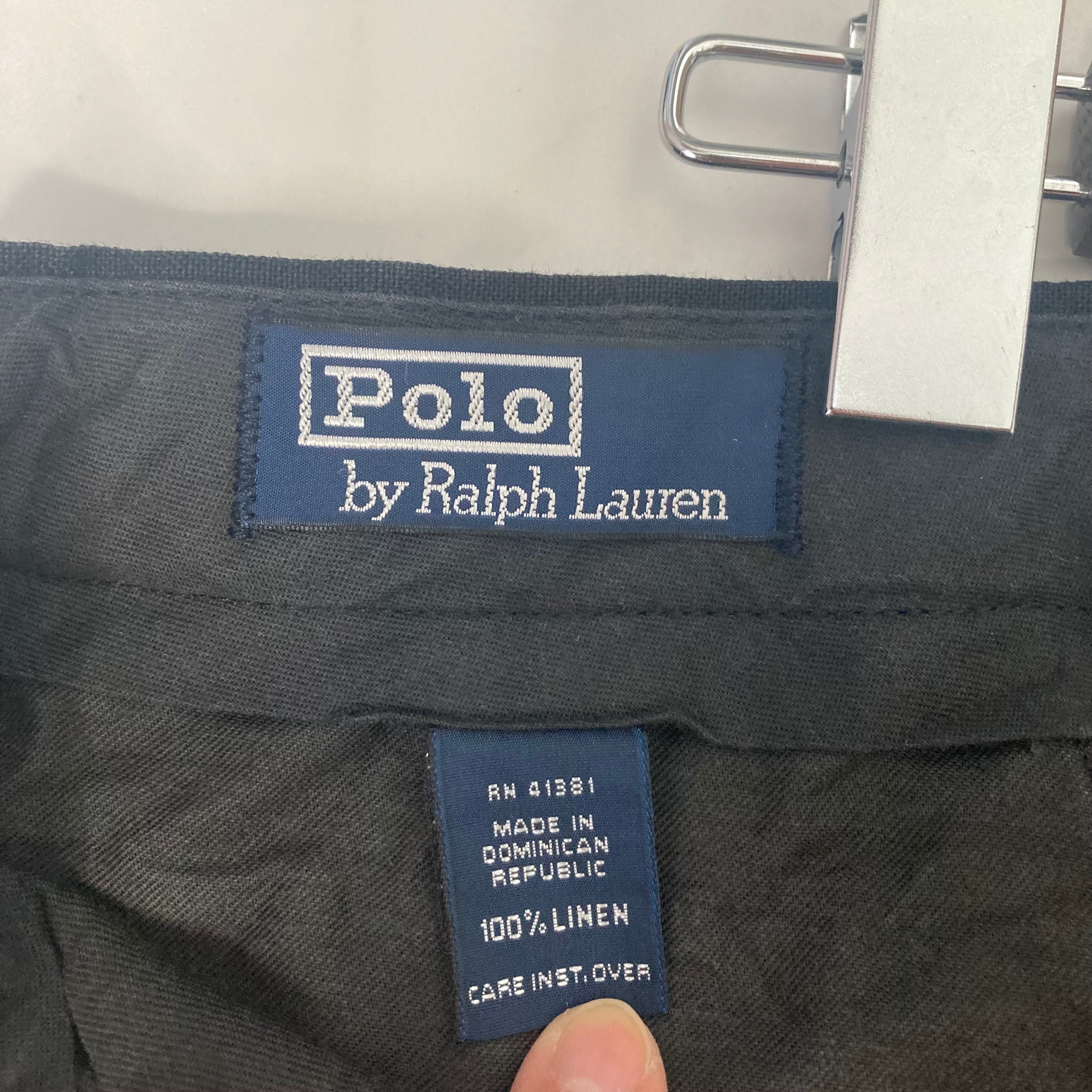 W40】POLO by RALPH LAUREN リネンショーツ リネン100% | 古着屋OLDGREEN