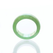 【13号 】 翡翠 くり抜き甲丸リング A貨翡翠 jd_rg1966