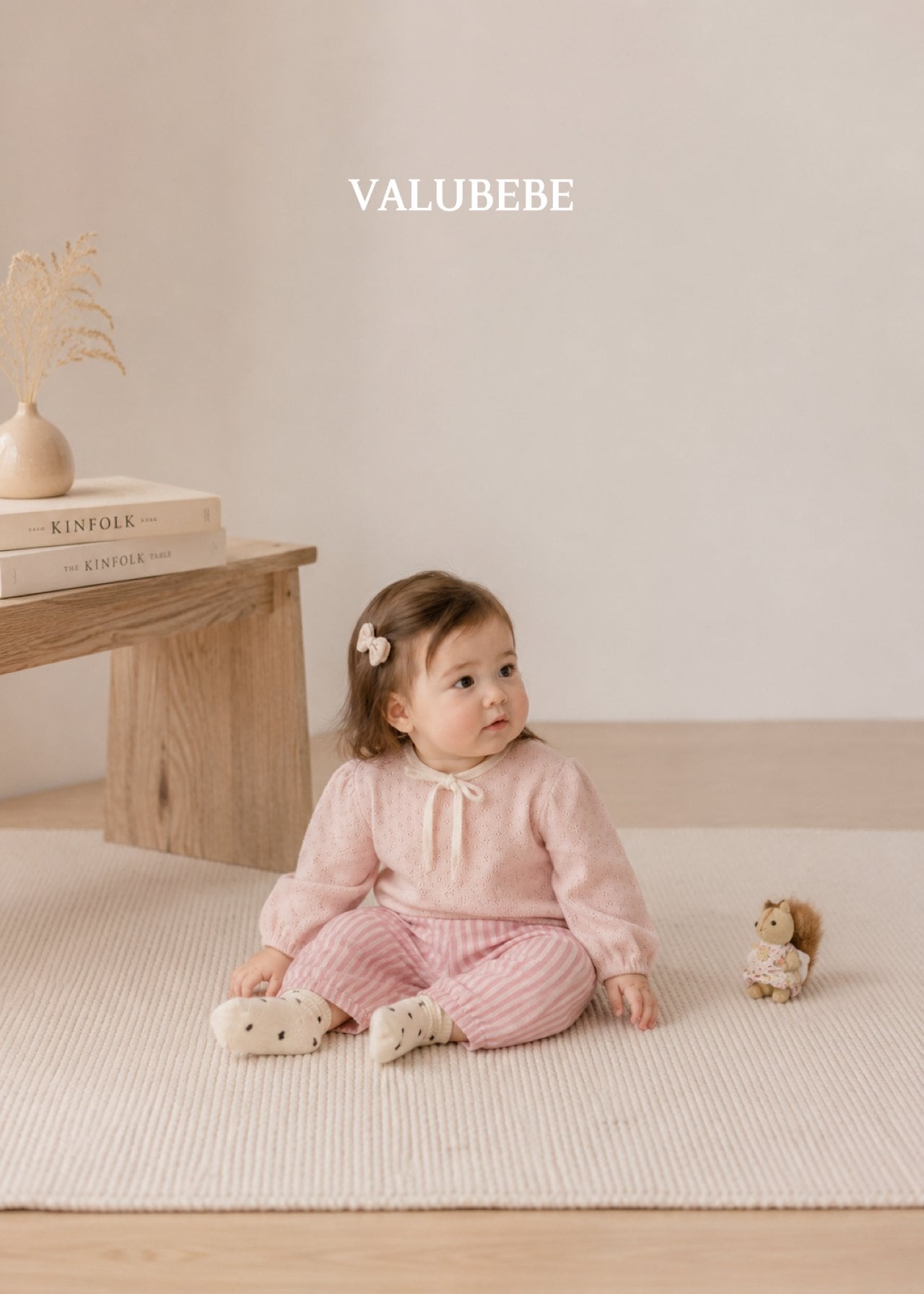 送料無料【予約】/ クリーミーリボンパフTシャツ/ valubebe