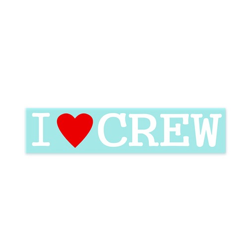 【Fproducts】アイラブステッカー/CREW/アイラブ クルー