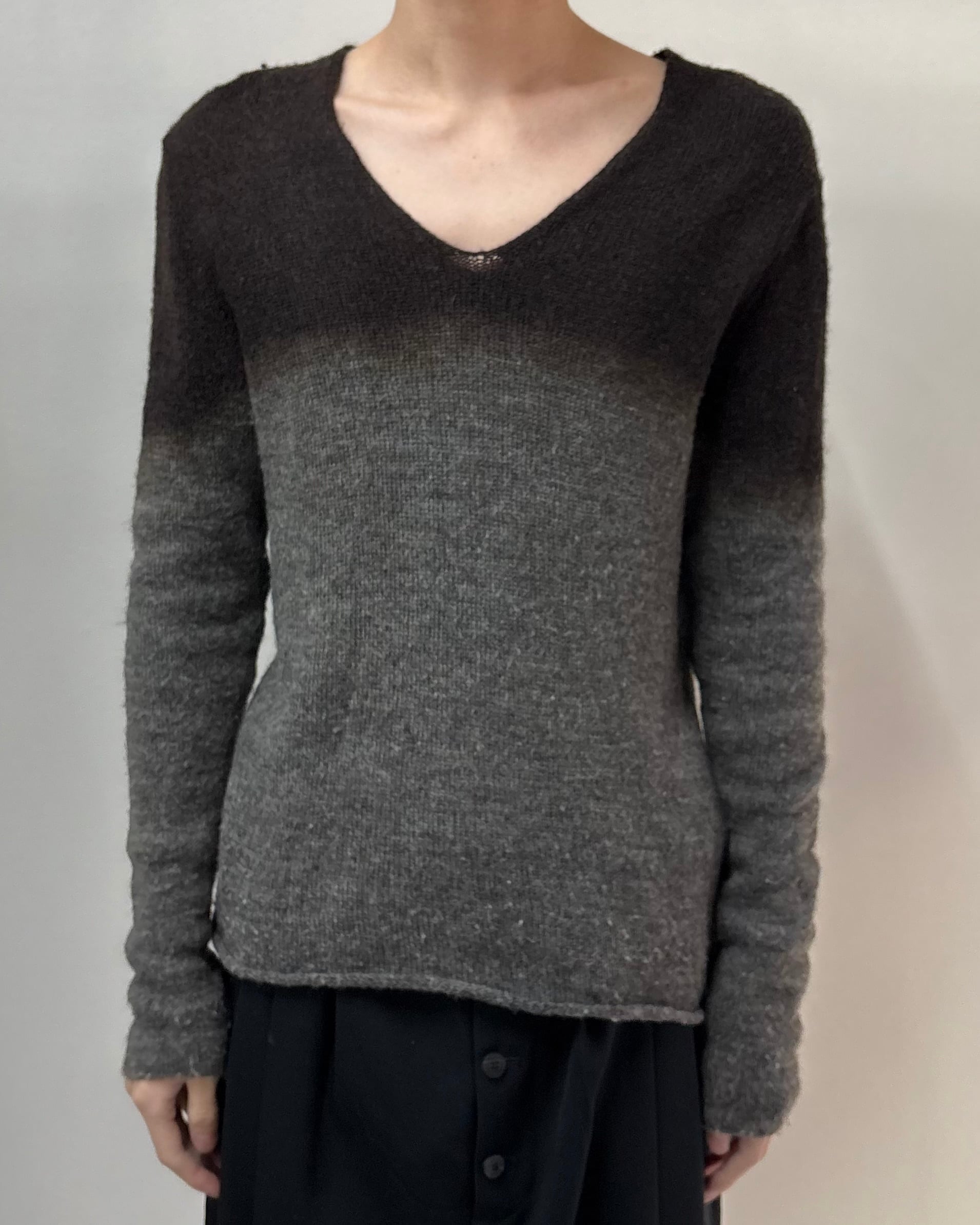 07AW/PRADA】gradation v-neck knit | blendmarket