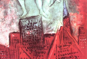 マルク・シャガール作品「カルメン」作品証明書・展示用フック・限定500部エディション付複製画リトグラ