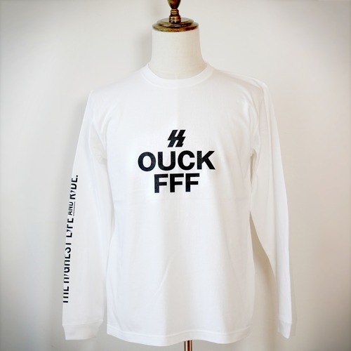 YUCK FOU! Long Sleeve T-shirt 【White】