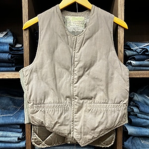 ①1950'S EDDIE BAUER QUILTING DOWN VEST
