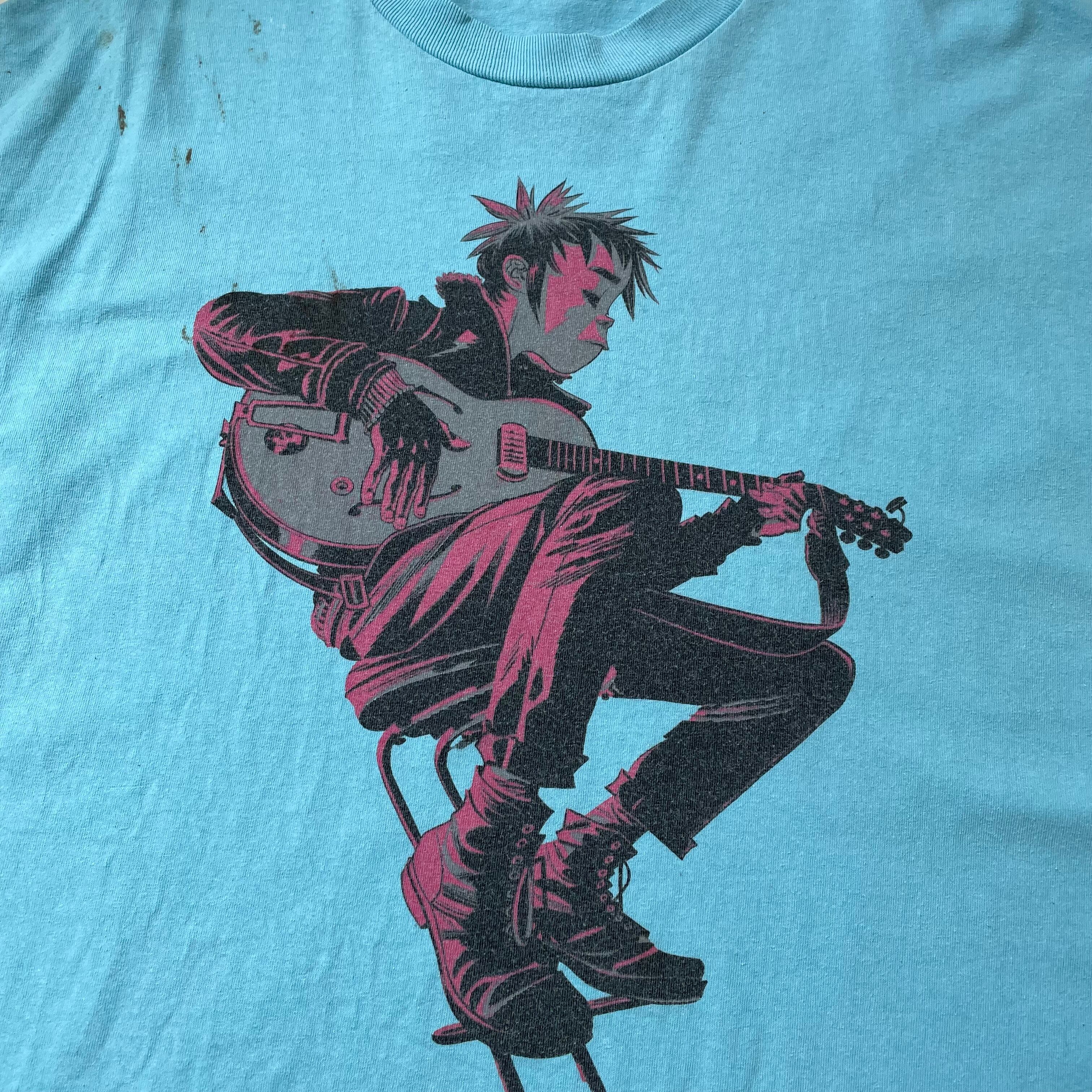 00s XL位 Gorillaz ビンテージ バンドT ロックT Tシャツ ゴリラズ 