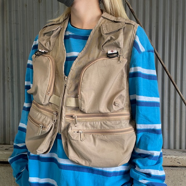 80年代 Columbia コロンビア ショート丈 メッシュ フライフィッシング 