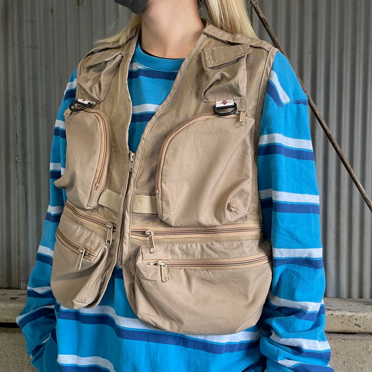 80年代 Columbia コロンビア ショート丈 メッシュ フライフィッシング 