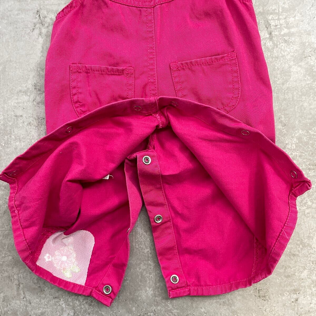 OshKosh☆ピンクロンパース　コーデュロイ　花柄　80年代　USA製　24М kids vintage oshkosh flower overall - メルカリ