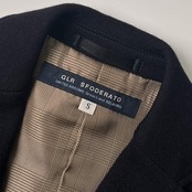 UNITED ARROWS GLR SFODERATO ユナイテッドアローズ 3B ジャージー テーラードジャケット S/ブラック メンズ 背抜き